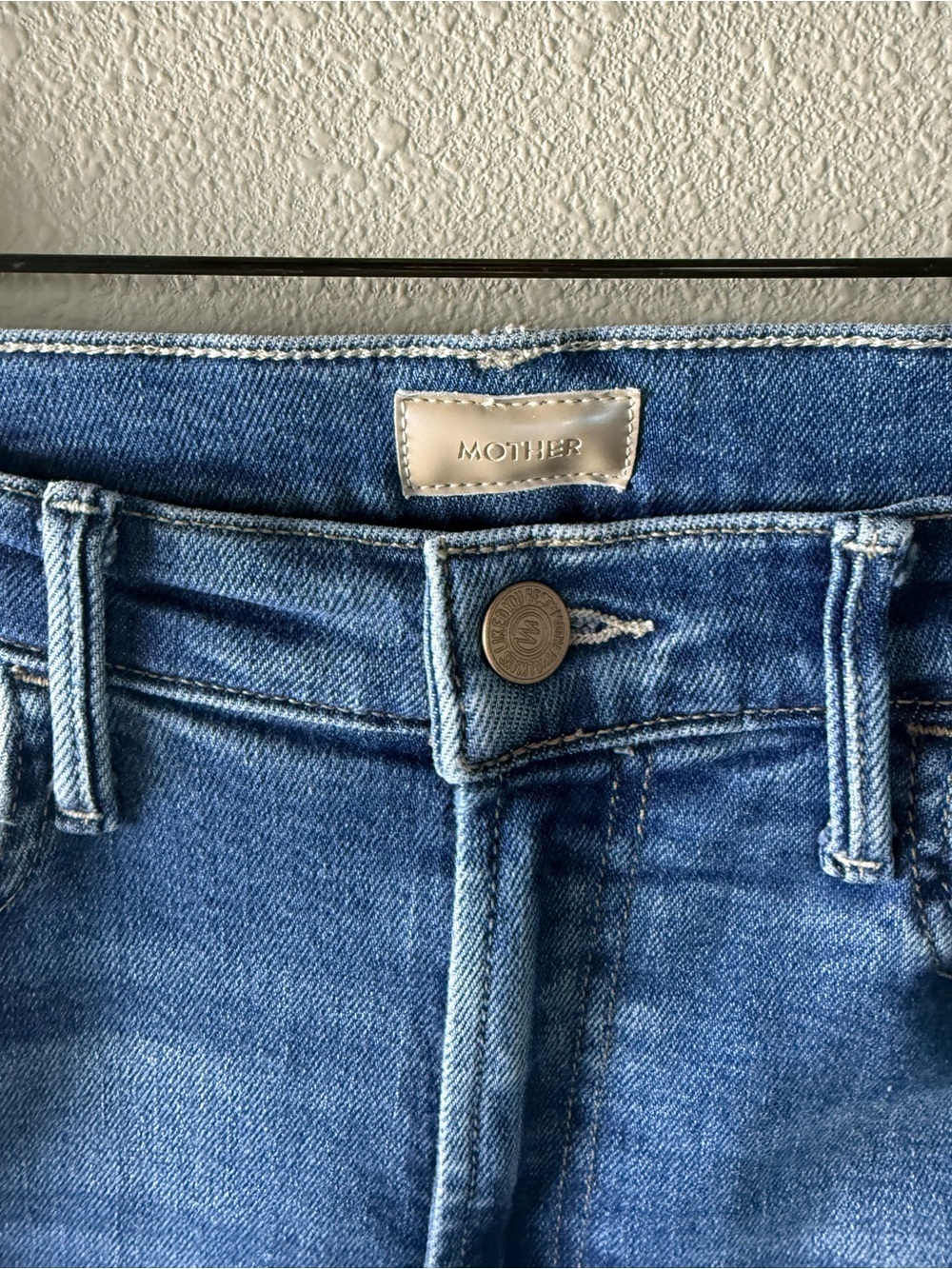 MOTHER The Hustler Ankle Fray Bootcut Jeans Grasping At Straws Denim Women’s 27 - Picture 6 of 14